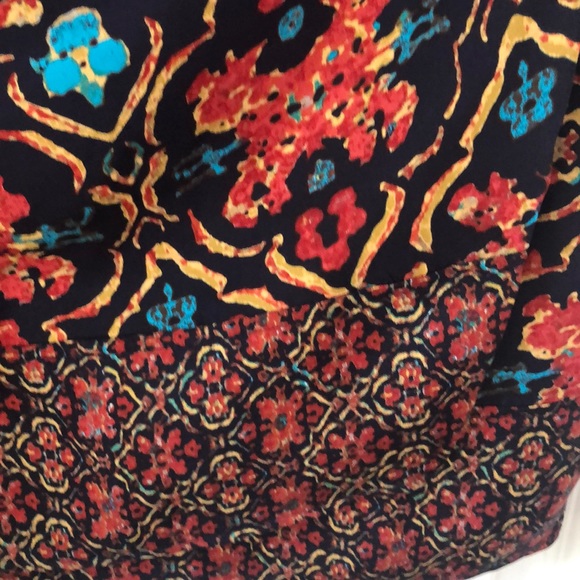 New! Silk skirt with over lap on front . - Picture 3 of 5